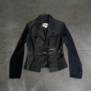 Chia Black Leather Jacket